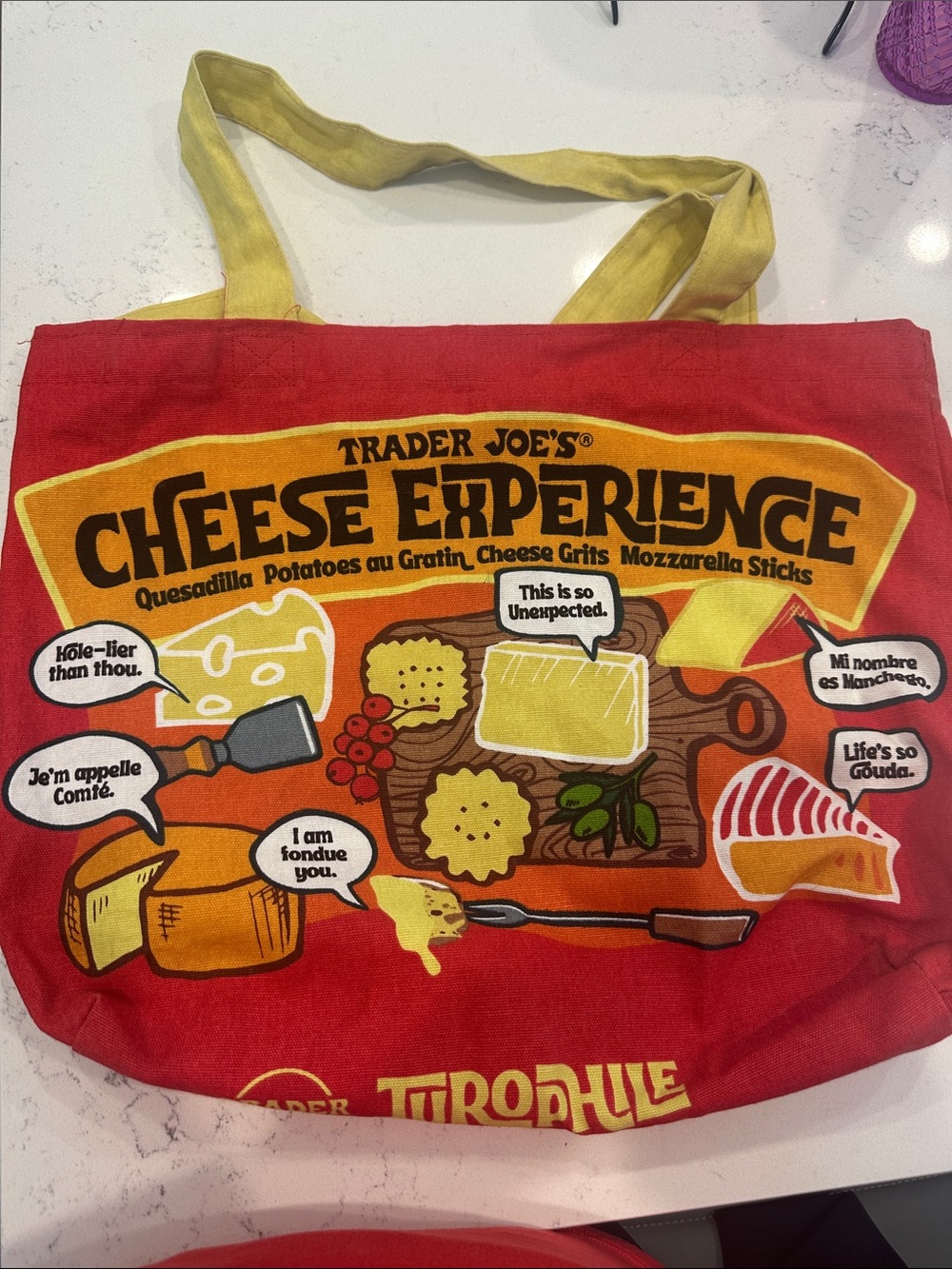 Red 'Cheese Experience' Trader Joe’s Tote